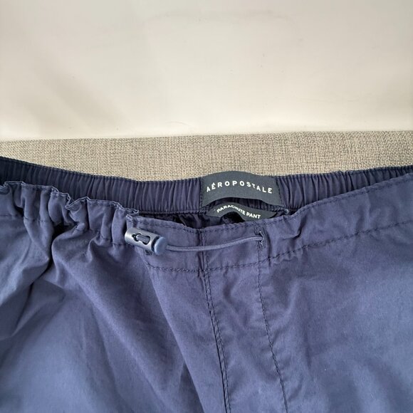 NEW! Aeropostale AERO‎ Parachute Pants Blue Pockets Small $59.95 Baggy Cotton - Picture 7 of 13